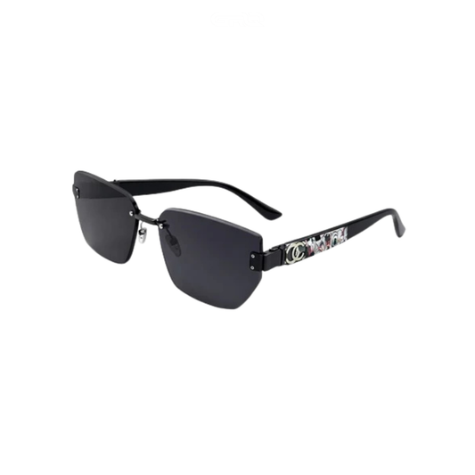 CHANEL | Pearl Accent Oversized Sunglasses