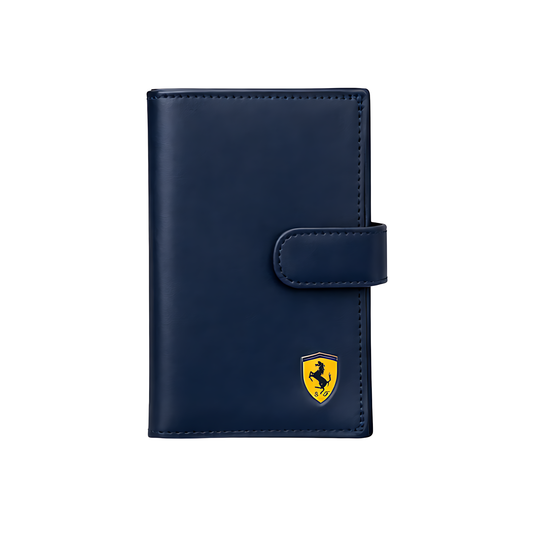 Ferrari Wallet | Blue Leather Horse