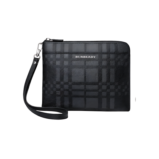 Burberry Pouch | Checkered Leather