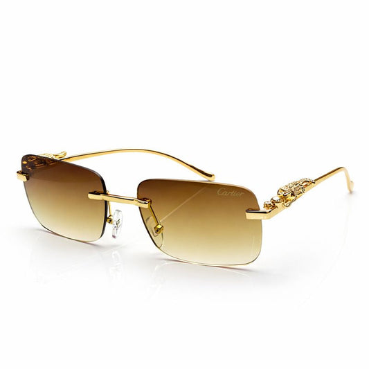 Cartier | Oversized Black Lens Sunglasses