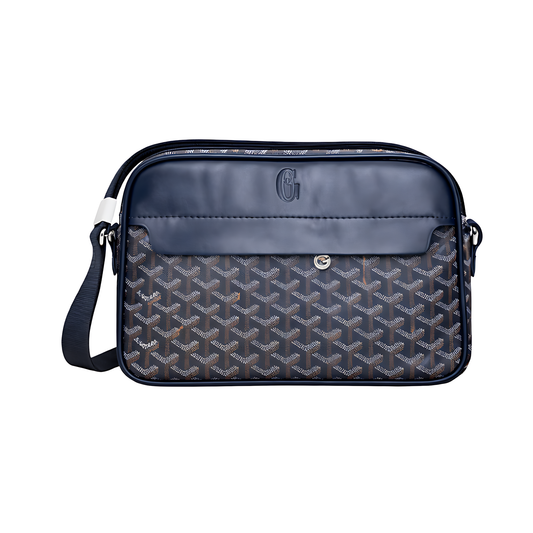 Goyard Bag | Crossbody Navy Blue Canvas