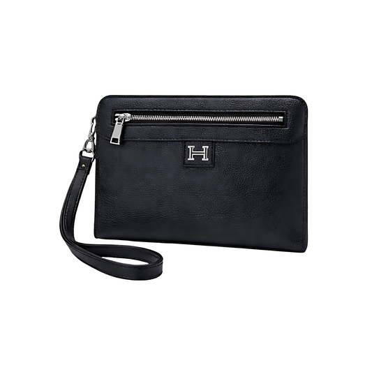 Hermes Pouch | Black Canvas