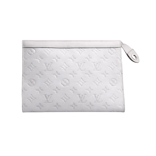 Louis Vuitton Pouch | White Lv Design Pouch